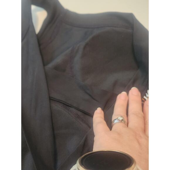 Donna Karan High Neck Sports Bra - S - Black Floral NWT - Picture 3 of 6